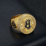 Anel sinete bitcoin