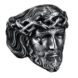 Anel sinete rosto de cristo
