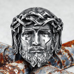 Anel sinete rosto de cristo
