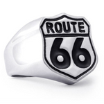 Anel sinete route 66 7 (55,3 mm) / prata