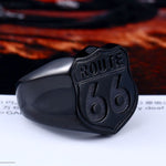 Anel sinete route 66 7 (55,3 mm) / preto