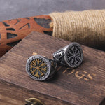Anel sinete vegvisir aço