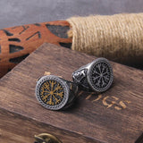 Anel sinete vegvisir aço
