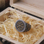 Anel sinete vegvisir aço