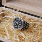 Anel sinete vegvisir aço