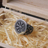 Anel sinete vegvisir aço