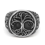 Anel sinete viking yggdrasil