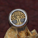 Anel sinete yggdrasil