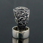 Anel sleipnir de prata 5 (49,32 mm)
