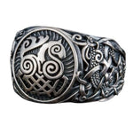 Anel sleipnir de prata 5 (49,32 mm)