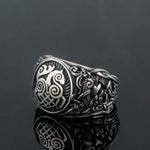 Anel sleipnir de prata 5 (49,32 mm)