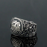 Anel sleipnir de prata 5 (49,32 mm)