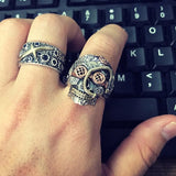 Anel steampunk prateado