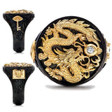 Anel tigre e dragão 54 mm