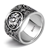 Anel tigre prata 57 mm
