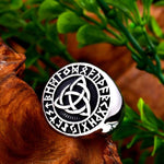 Anel triquetra em aço
