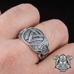Anel valknut em prata