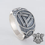 Anel valknut em prata