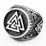 Anel valknut símbolo nórdico
