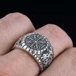 Anel vegvísir em prata 5 (49,32 mm)