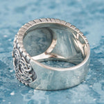 Anel vegvísir em prata 5 (49,32 mm)