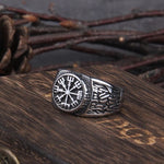 Anel viking aço inoxidável 7 (54,4 mm) / prata