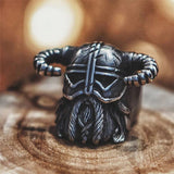 Anel viking com cornos 8 (57 mm)