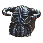 Anel viking com cornos