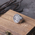 Anel viking de aço yggdrasil 7 (54,4 mm)