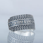Anel viking de armadura em prata 5 (49,32 mm)