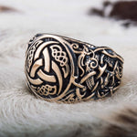 Anel viking símbolo de odin 5 (49,32 mm)