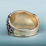 Anel viking símbolo de odin 5 (49,32 mm)