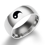 Anel yin yang da amizade 6 (51,8 mm) / prata