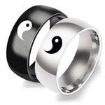 Anel yin yang da amizade