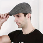 Boina masculina cinzento