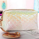 Bolsa de armazenamento de maquilhagem bege
