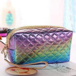 Bolsa de armazenamento de maquilhagem púrpura