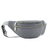 Bolsa de cintura acolchoada cinzento
