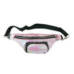 Bolsa de cintura anos 80 cor-de-rosa
