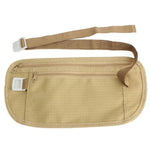 Bolsa de cintura antirroubo bege
