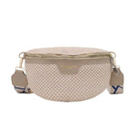 Bolsa de cintura bege mulher