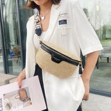 Bolsa de cintura bege mulher