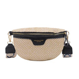 Bolsa de cintura bege mulher preto