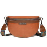Bolsa de cintura boémia mulher castanho