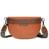 Bolsa de cintura boémia mulher castanho