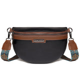Bolsa de cintura boémia mulher preto