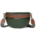 Bolsa de cintura boémia mulher verde