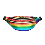 Bolsa de cintura brilhante arco-íris
