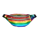 Bolsa de cintura brilhante arco-íris