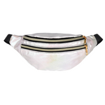 Bolsa de cintura brilhante branco